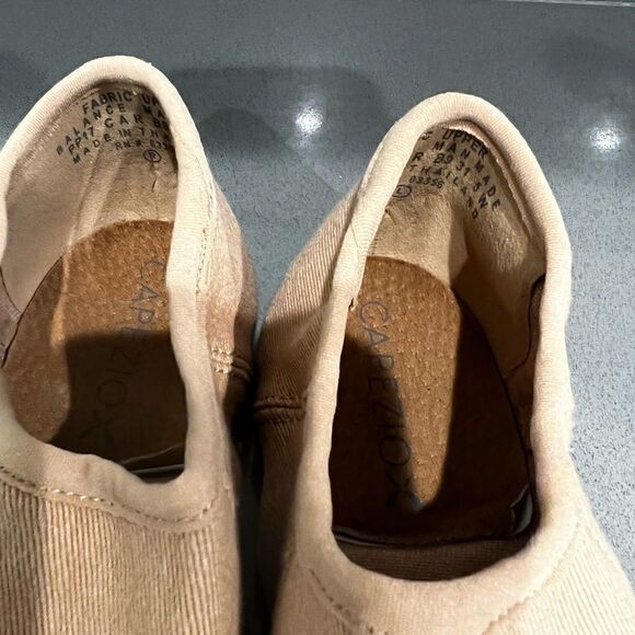 Kids' CAPEZIO Caramel Beige Slip On Shoe - Picture 5 of 8